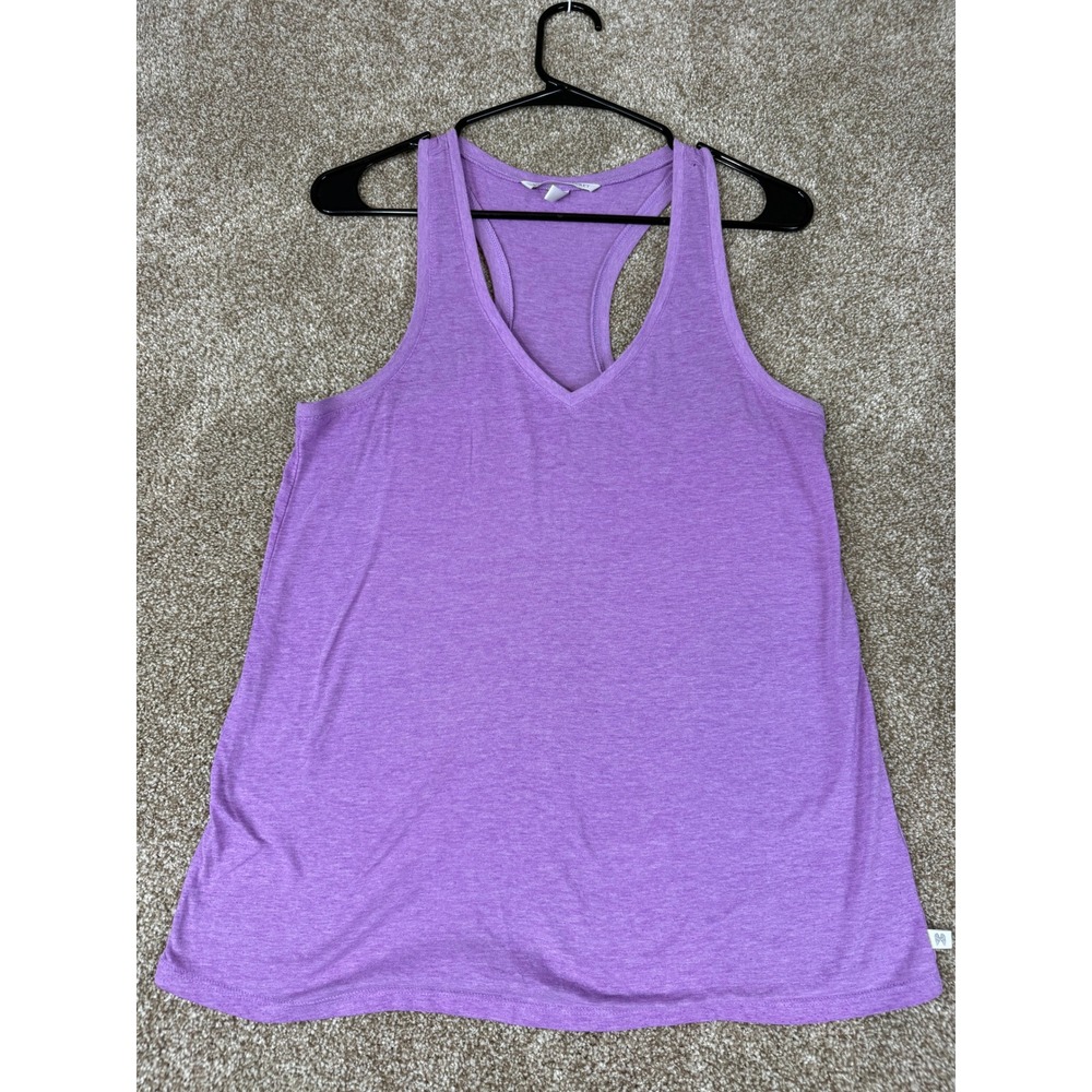 Victoria's Secret Womens Purple Heather Racerback Tank Top S Athleisure Gym Yoga